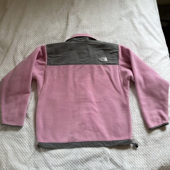 Small The North Face Pink Gray Fleece Coat Jacket - Picture 7 of 9